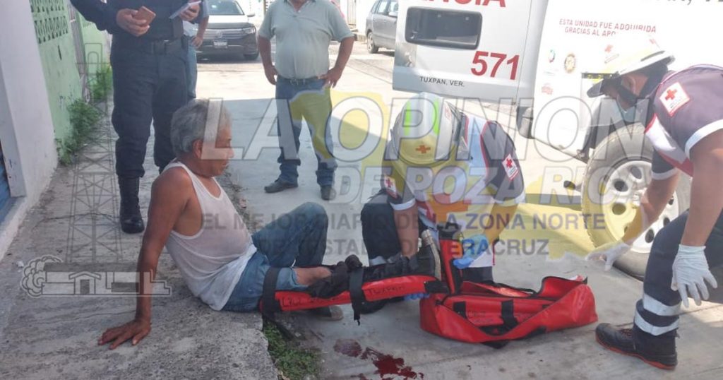 Comerciante herido de un machetazo