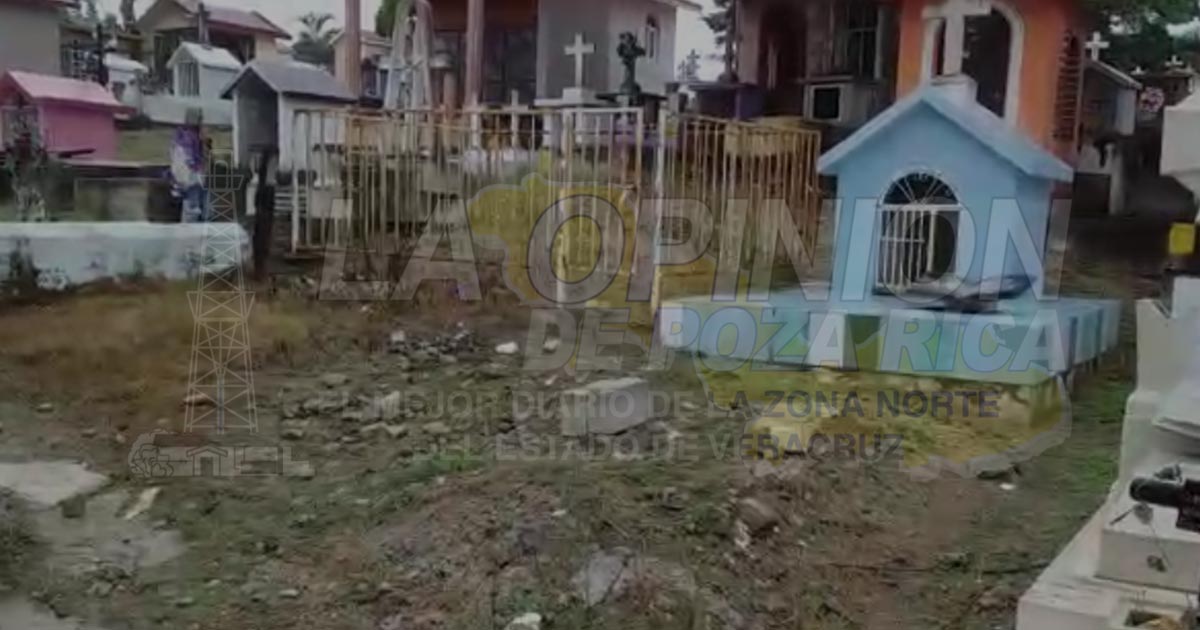 Panteón de Coatzintla, cerrado por pandemia