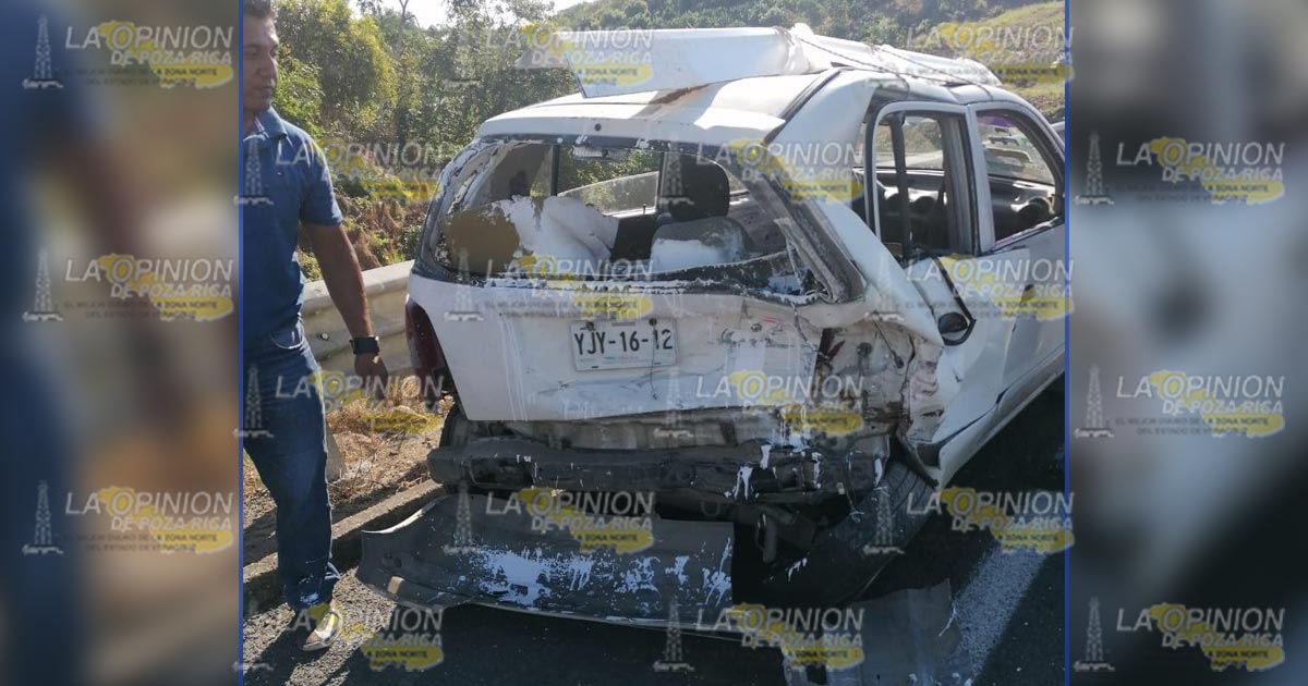 Choque en la autopista deja varios lesionados