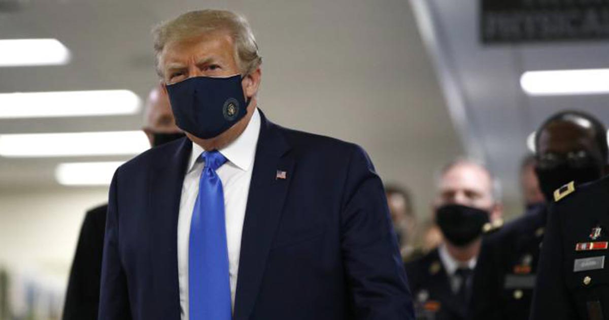 Trump ya no tiene síntomas de COVID-19