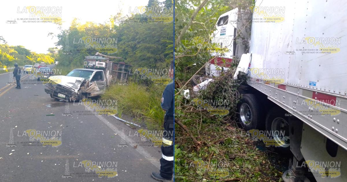 Fuerte choque en la Tuxpan-Tampico