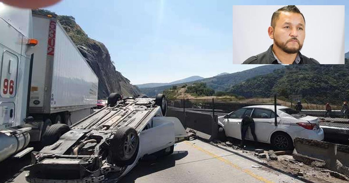 El “Mijis” sufre accidente en la autopista México-Querétaro
