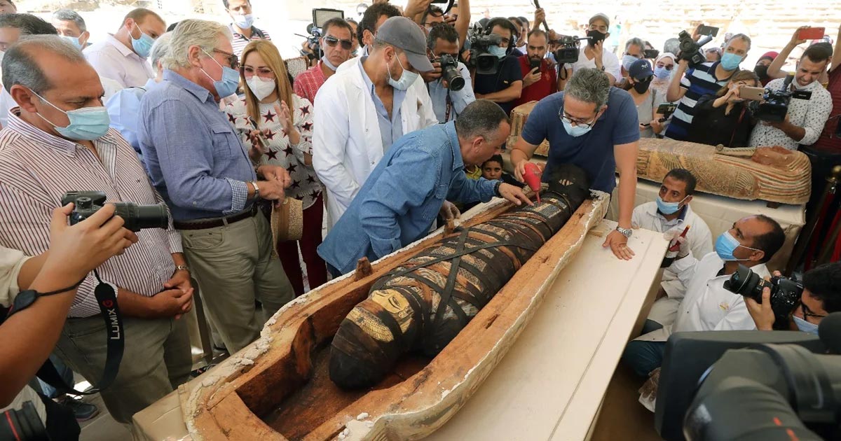 Egipto. Hallan 59 sarcófagos, con momias, de hace más de 2 mil años