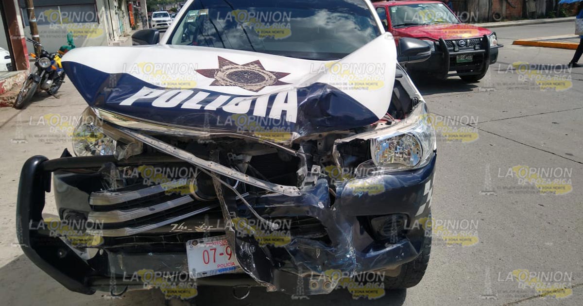 Patrulla de la SSP provoca accidente