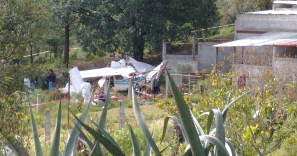 Avioneta desplomada en Querétaro llevaba drogada