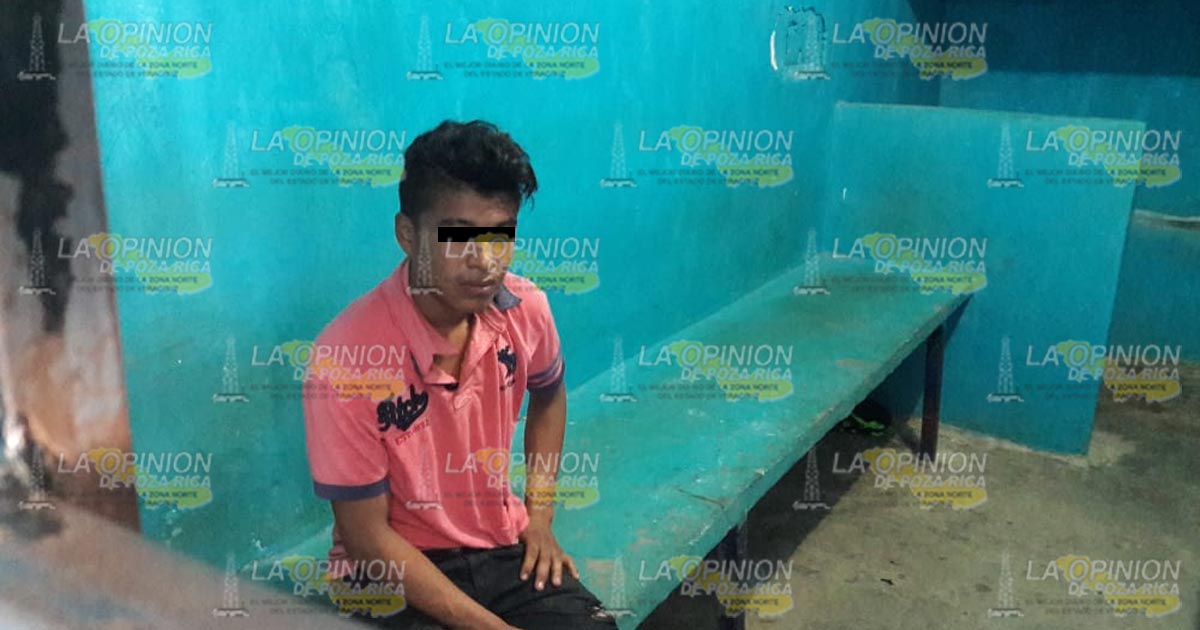 Sujeto detenido por agredir a su padre