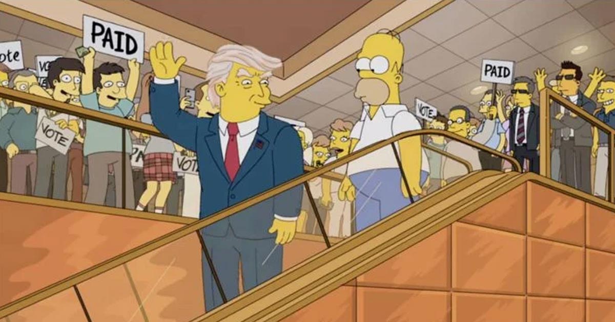¿Los Simpson predijeron que Donald Trump se infectaría con Covid-19?