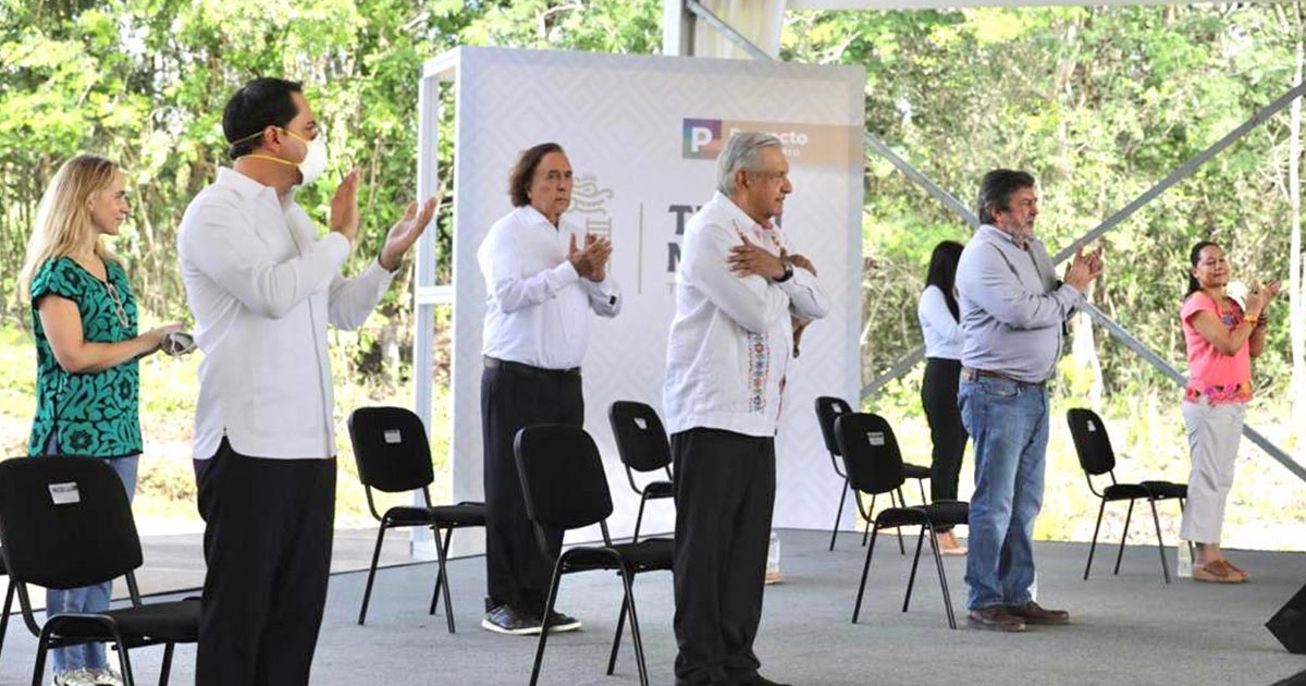 AMLO está feliz, feliz, feliz con el Tren Maya