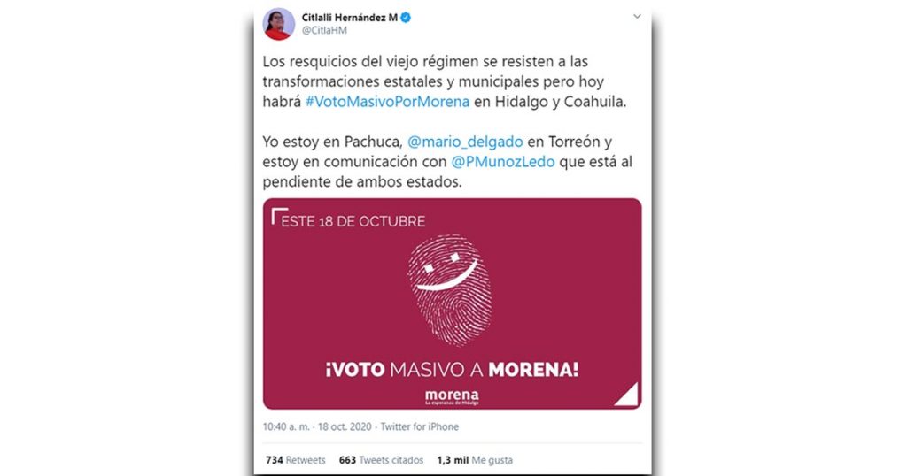 Chocan consejero Ciro Murayama y Citlalli Hernández