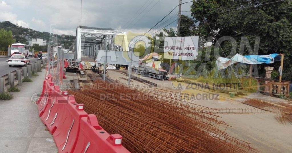 Paralizan obra en el puente Cazones 1