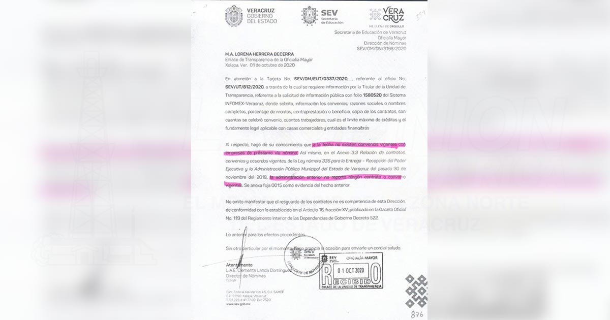 Evidencian falsedades de la SEV de Escobar García