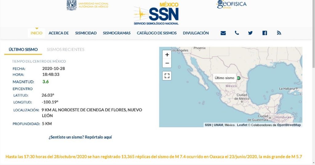 ¿Sintieron el temblor en Nuevo León?