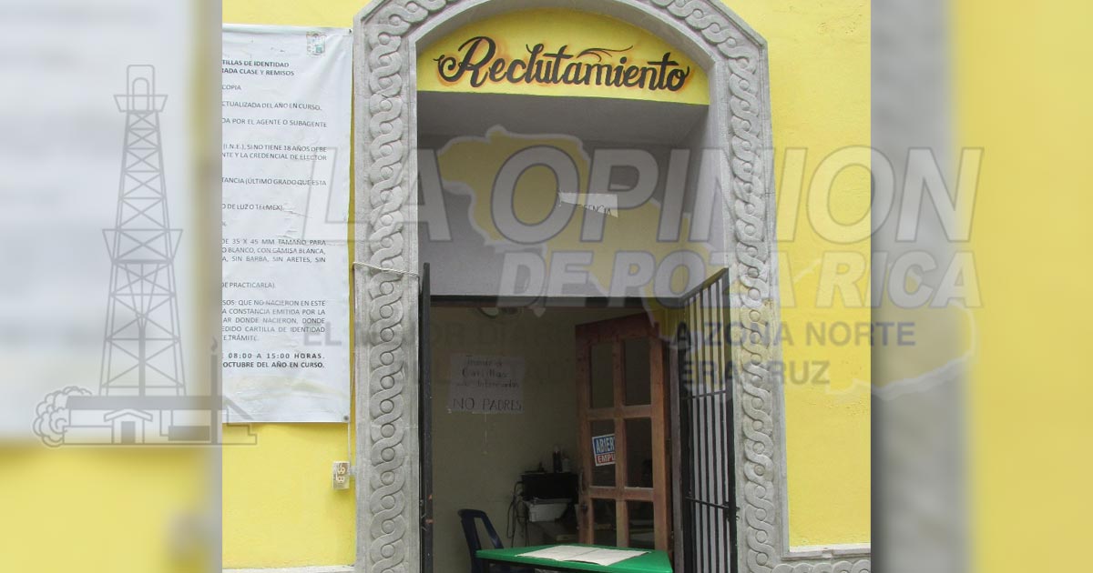 Por cerrarse el plazo del servicio militar