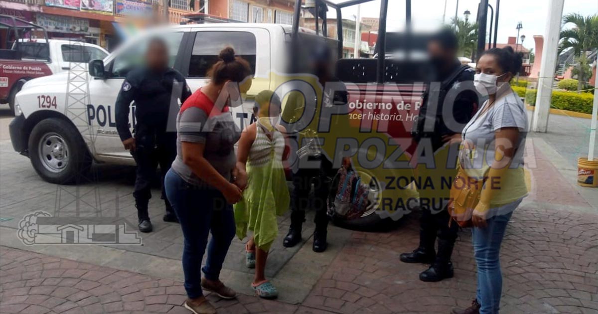 Rescatan a menor perdida durante la madrugada