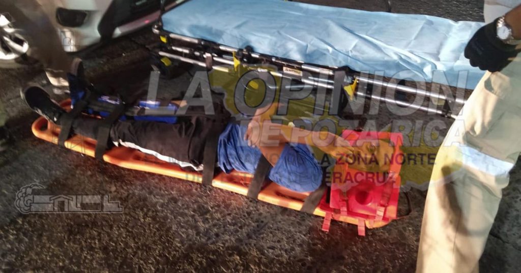 Motociclista fracturado al estrellarse