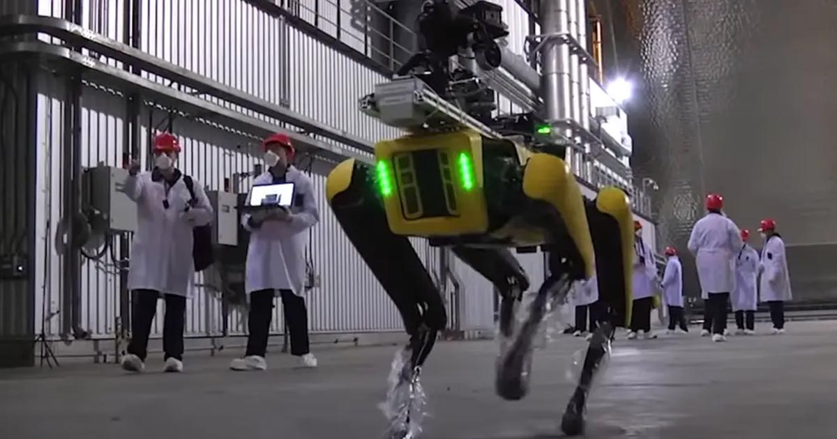 Así trabaja el robot Spot en las instalaciones de la planta nuclear