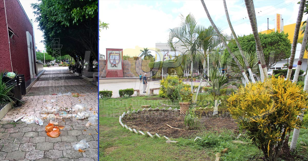 Usan como basurero el parque de Cerro Azul