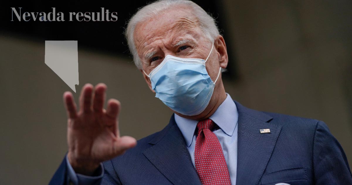 Ventaja de Biden se duplica en Nevada