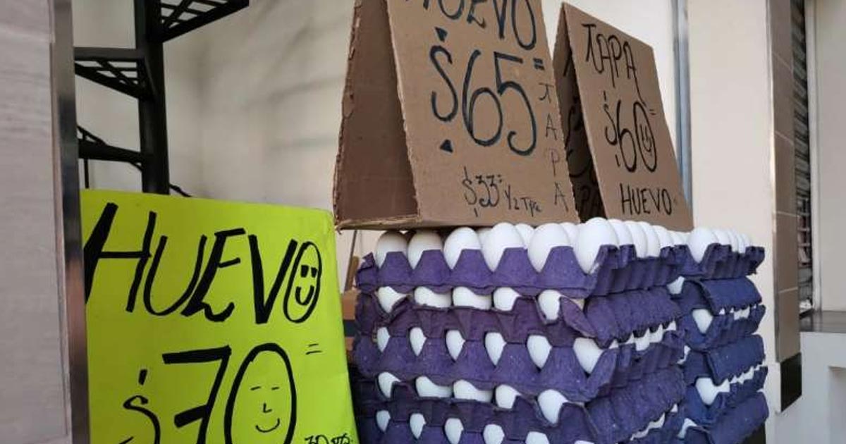 Prevén que costo de huevo llegue a 100 pesos para recta final de 2020