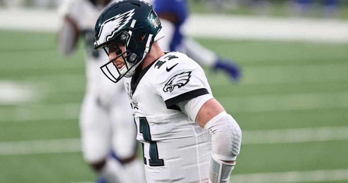 Carson Wentz es la viva imagen de la mediocridad