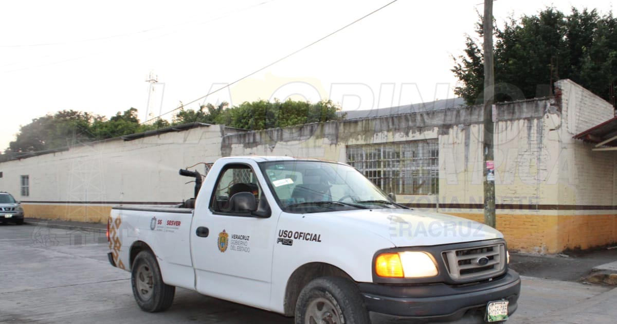 Con rociado ambiental destruyen al mosco transmisor del dengue, en Coatzintla