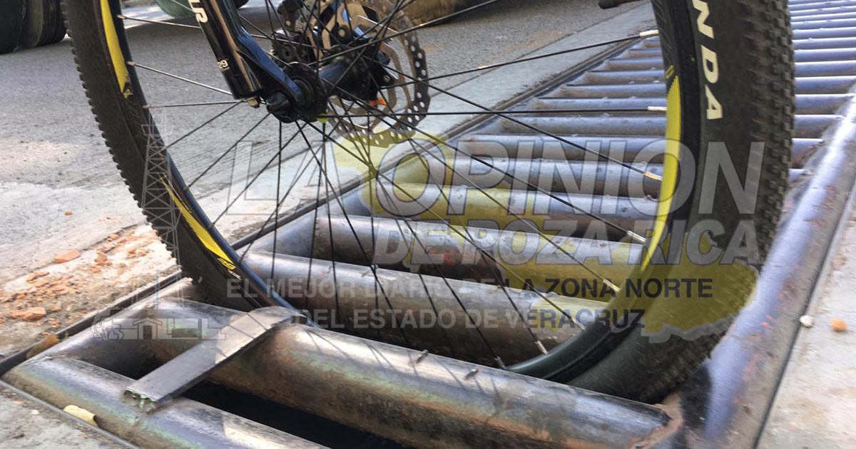 Rejillas son trampas mortales para las bicicletas