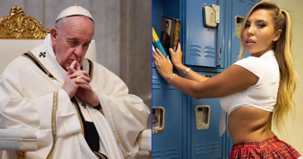 Indagan “like” del papa Francisco a modelo brasileña