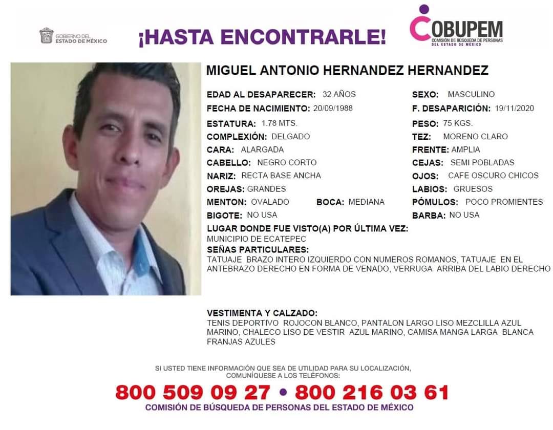 Estaba reportado como desaparecido