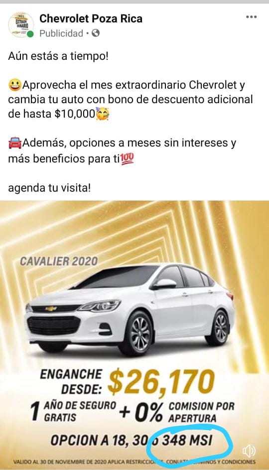 Chevrolet no respeta promociones del mes