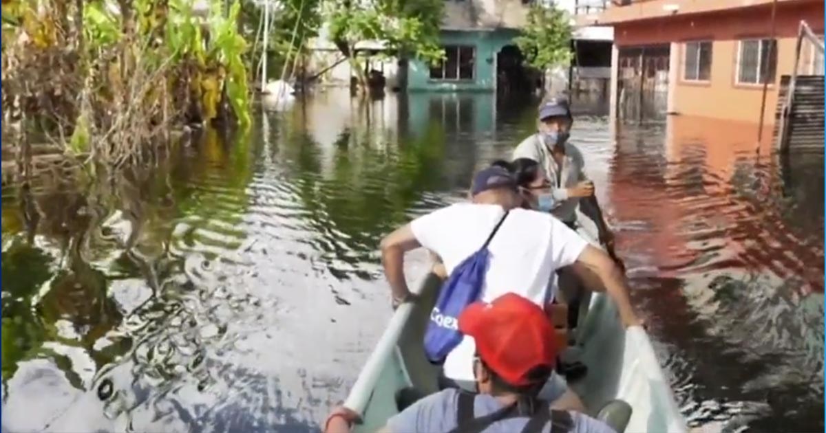 Gaviotas, la colonia más afectada en Villahermosa