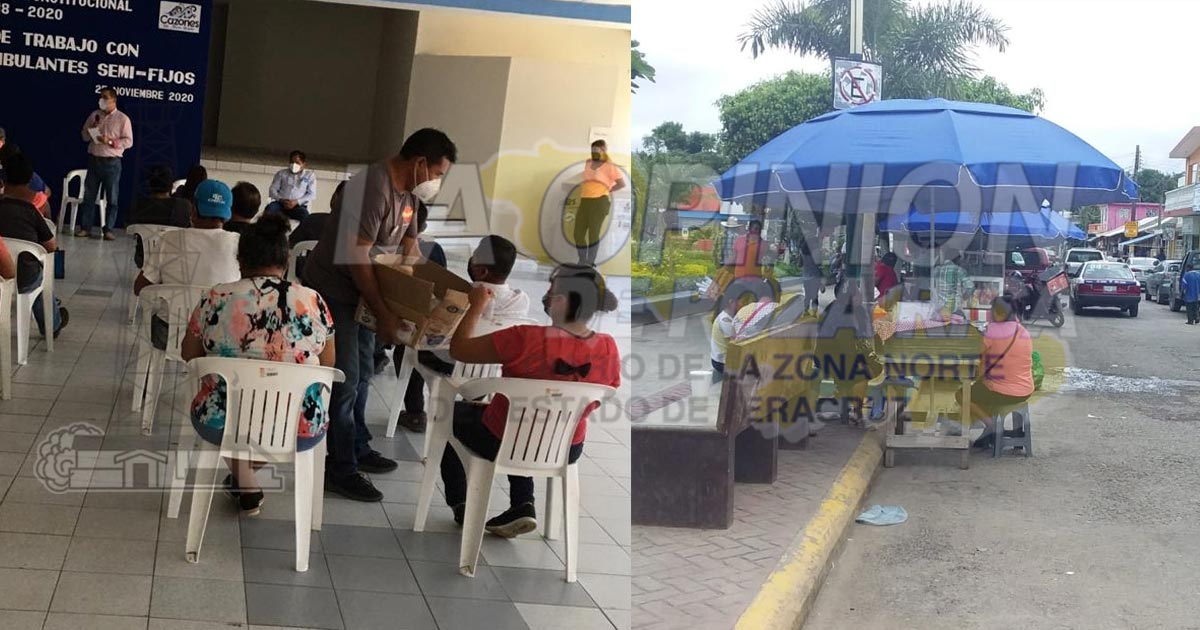 Comercio ambulante de Cazones podrá trabajar en diciembre