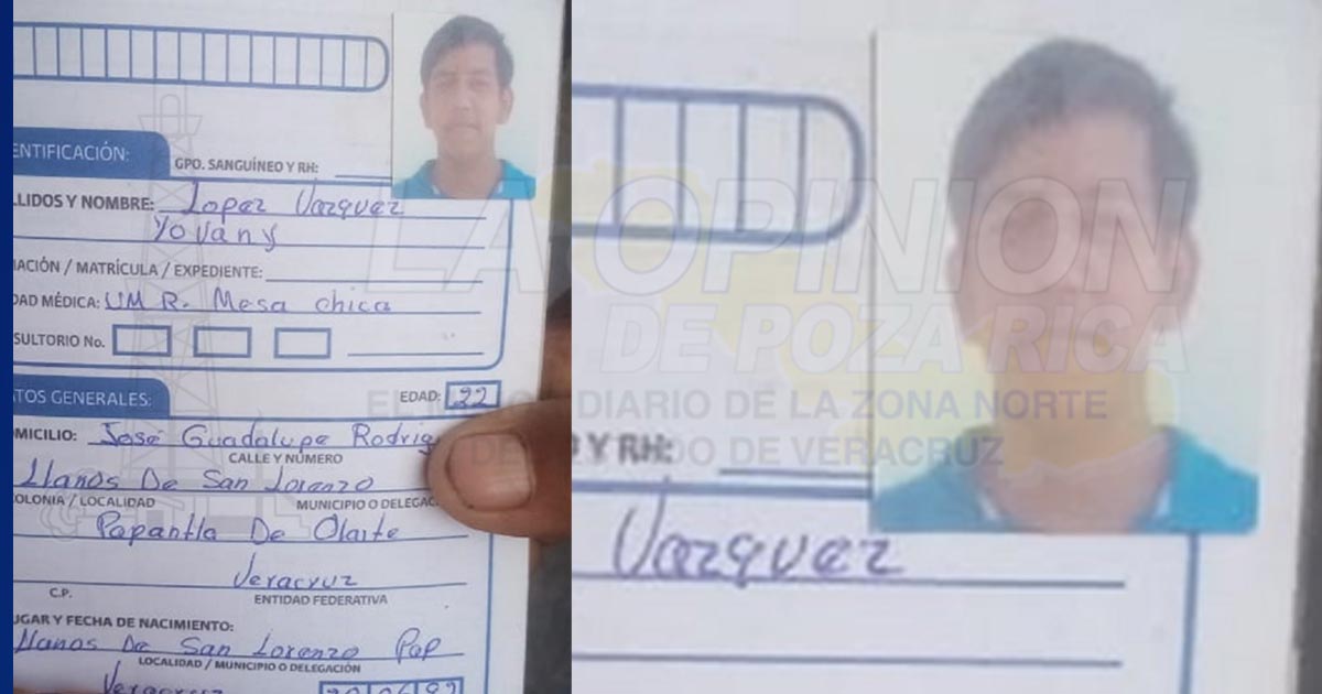 Busca a joven en Tecolutla