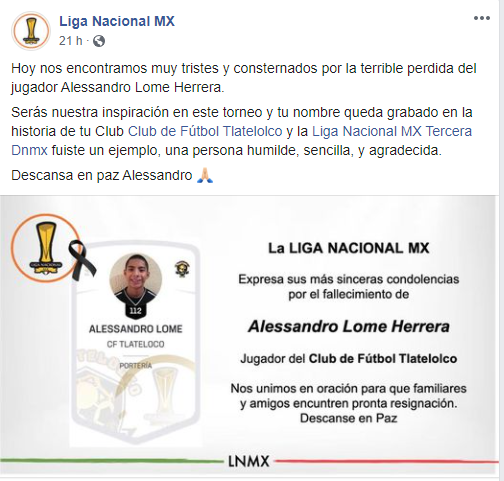 Alessandro soñaba con jugar futbol en primera división