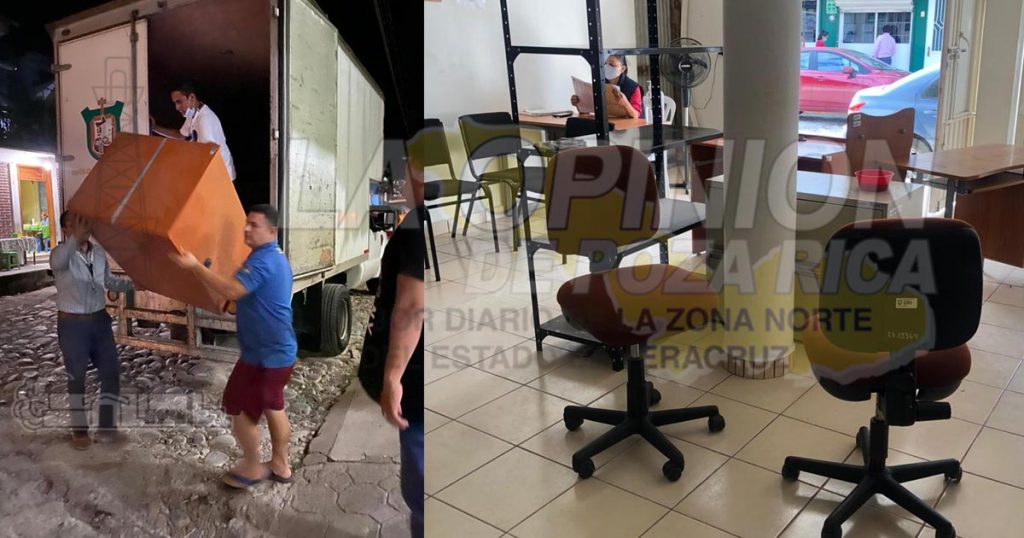 Reponen mobiliario dañado en inundación