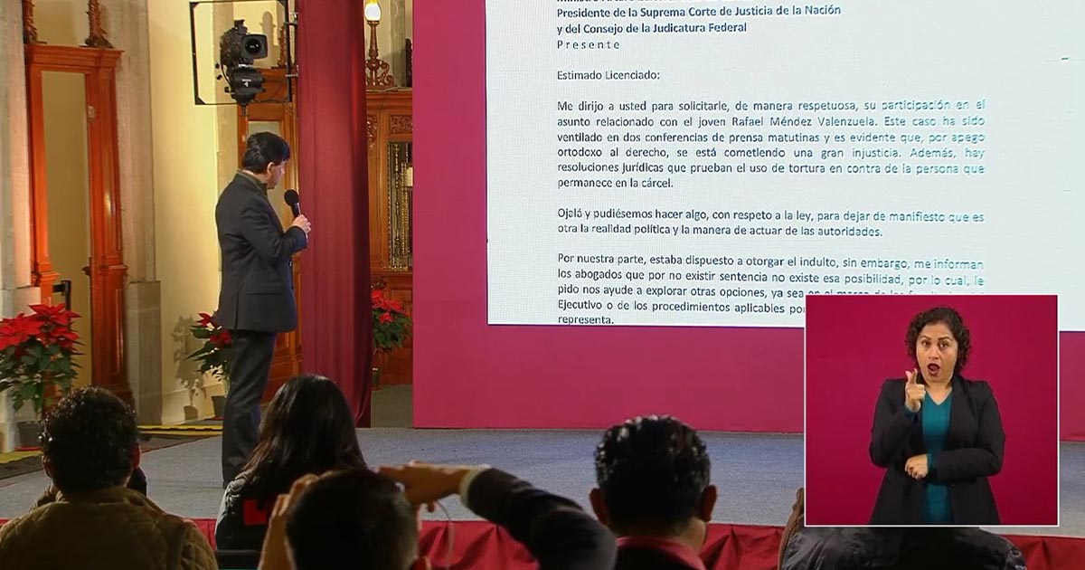 AMLO anuncia liberación de Rafael Méndez, preso injustamente