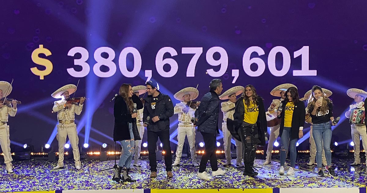 Recauda Teletón 380 mdp