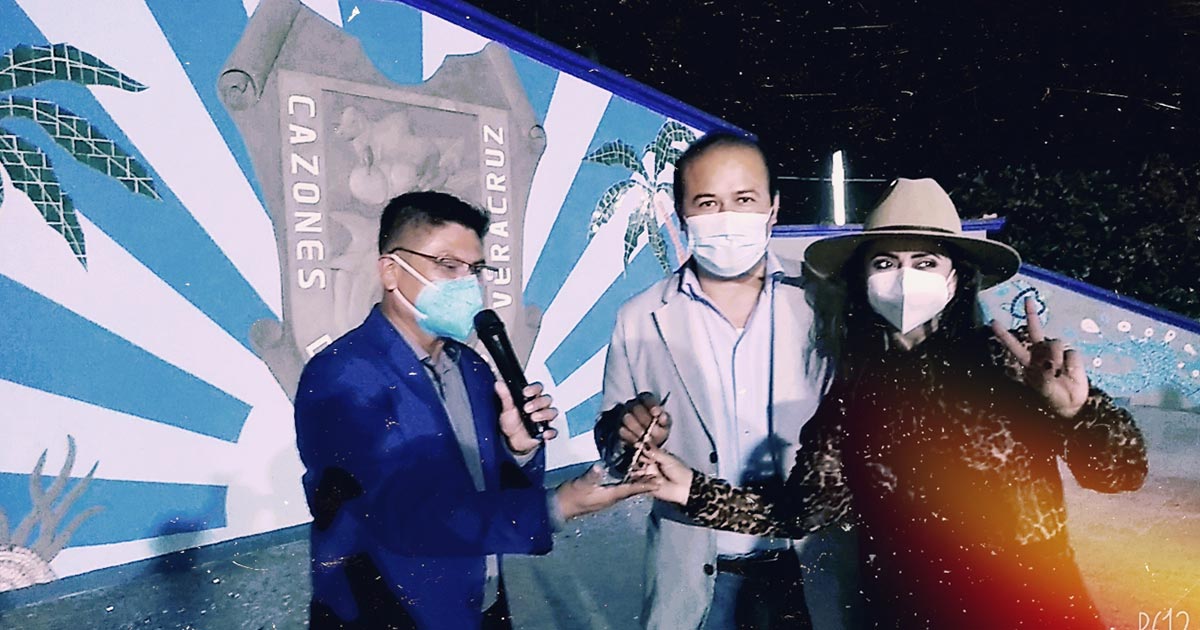 Cazones ya tiene majestuoso mural en el estrado del parque central