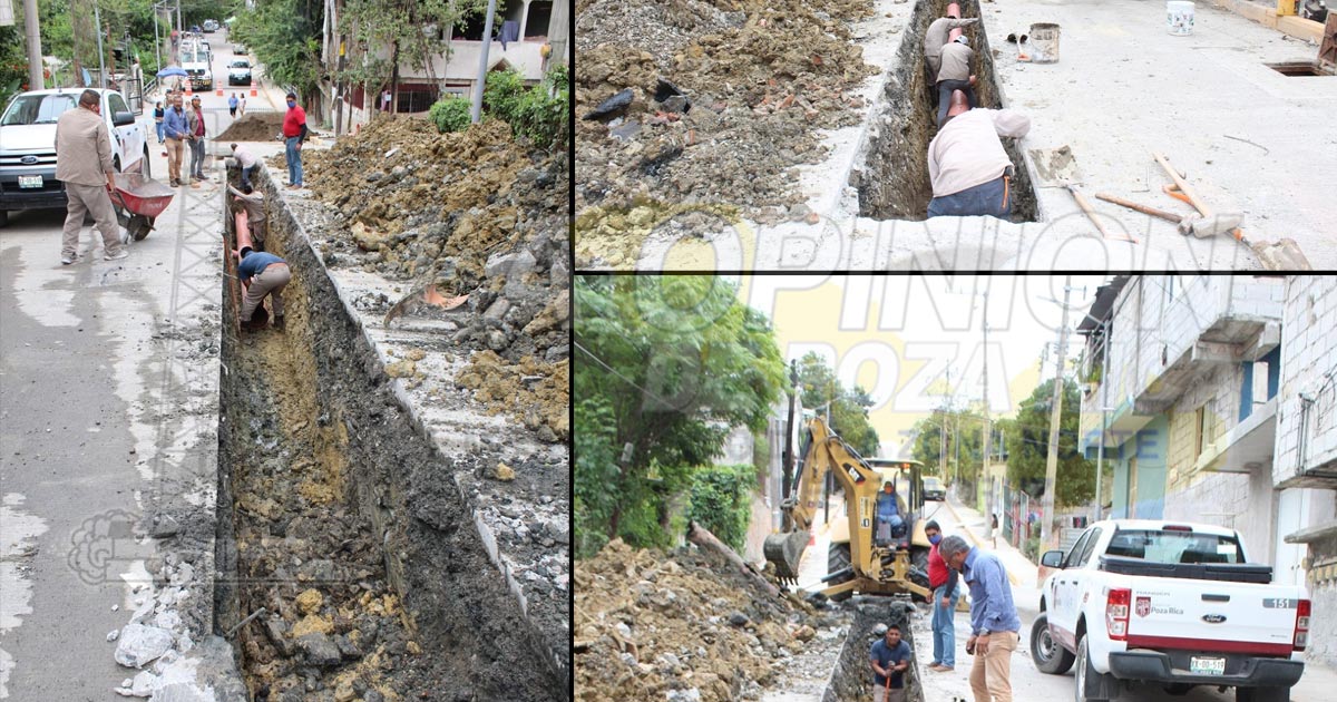 Resuelven riesgo sanitario en la calle Michoacán de Los Sauces