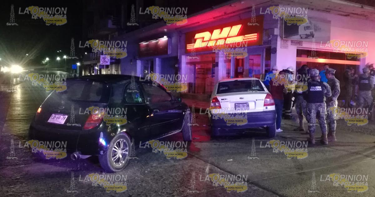 Encontronazo en la zona centro de Tuxpan