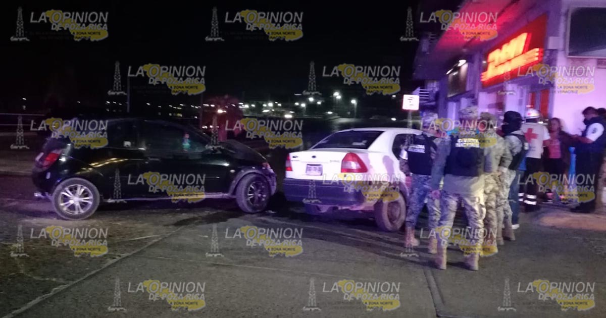 Encontronazo en la zona centro de Tuxpan