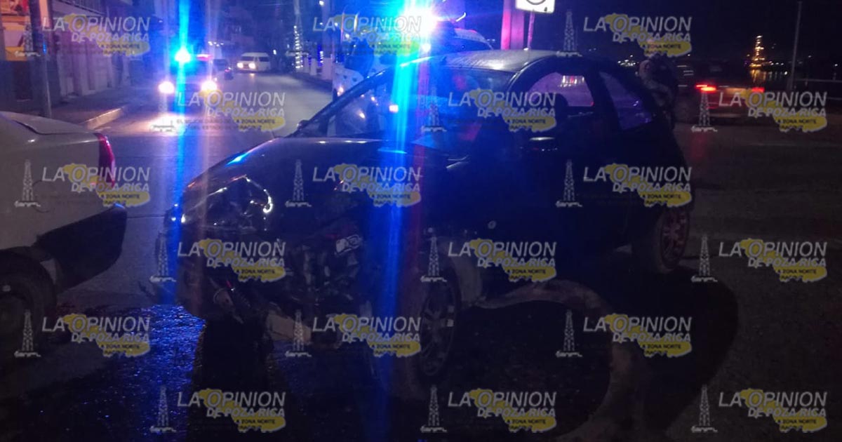 Encontronazo en la zona centro de Tuxpan