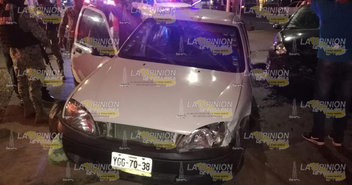 Encontronazo en la zona centro de Tuxpan