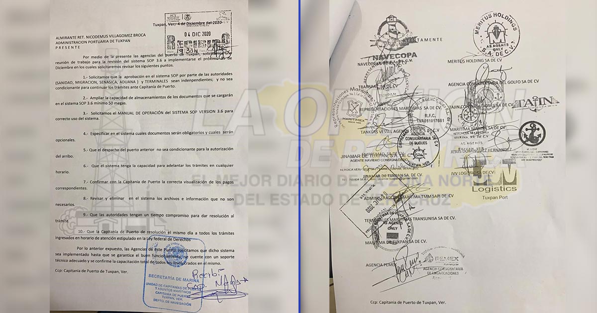 Estalla conflicto entre navieras y Capitanía de Puerto