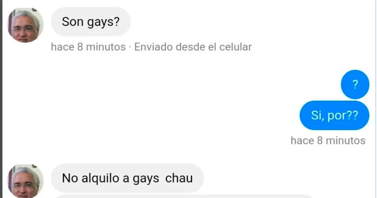“No alquilo a gays”, dice hombre a jóvenes homosexuales que buscaba rentar inmueble en Argentina
