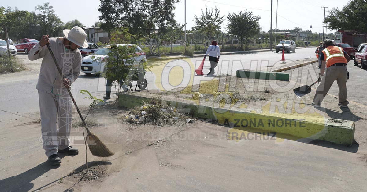 Iniciaron acciones de limpieza en bulevares