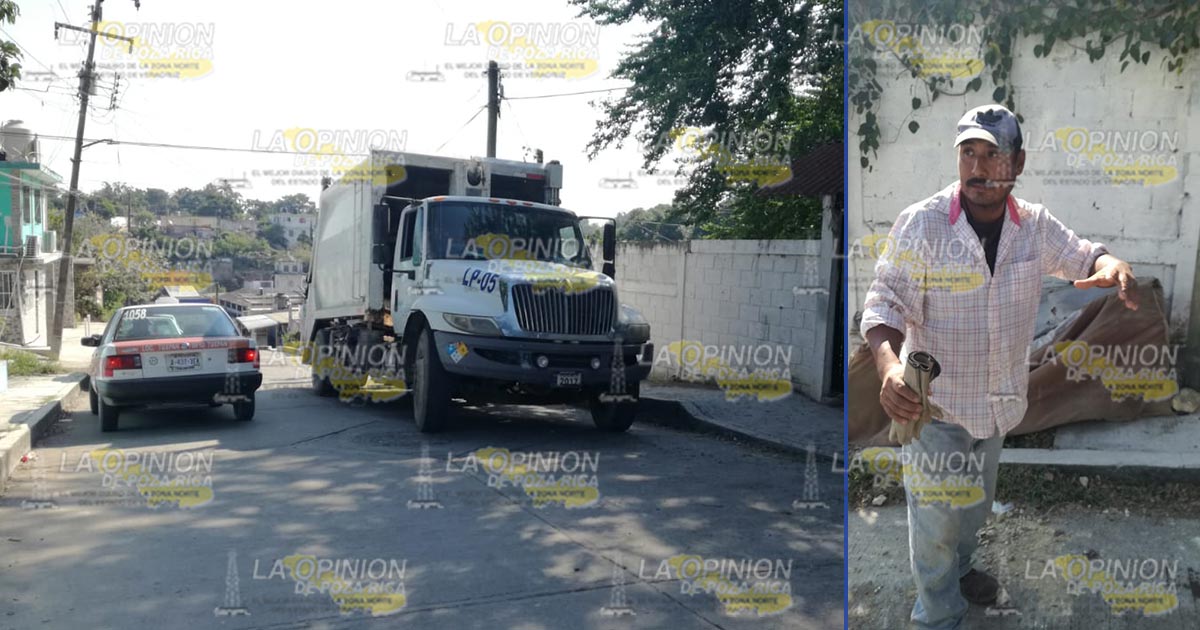 Intimidan a empleado de limpia pública