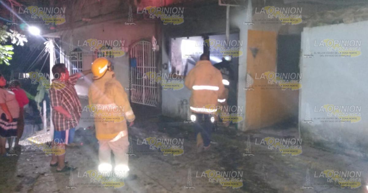 Le prende fuego a su domicilio