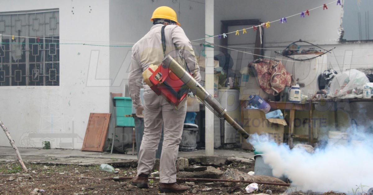 Realizan fumigación y control larvario contra el dengue, en Cazones