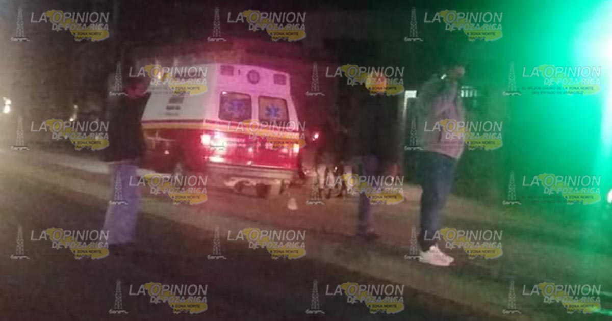 Motociclista por poco se mata