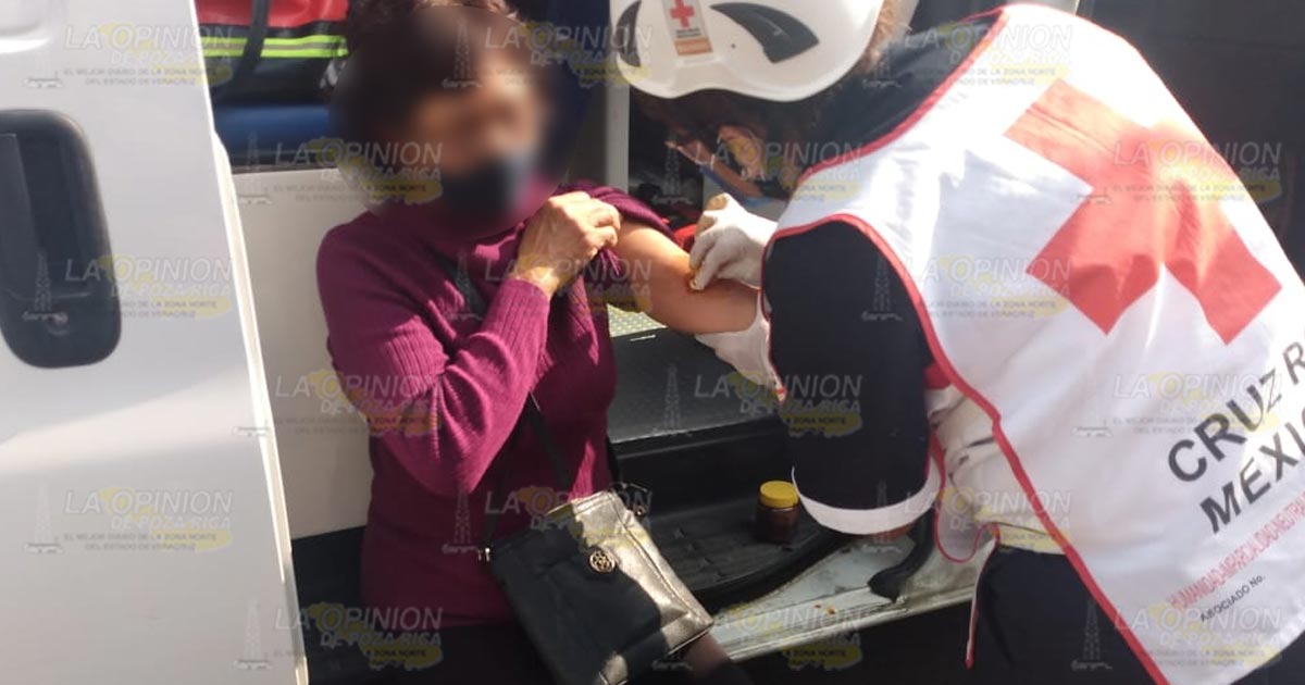 Por poco y se queda sin brazo una mujer en Poza Rica